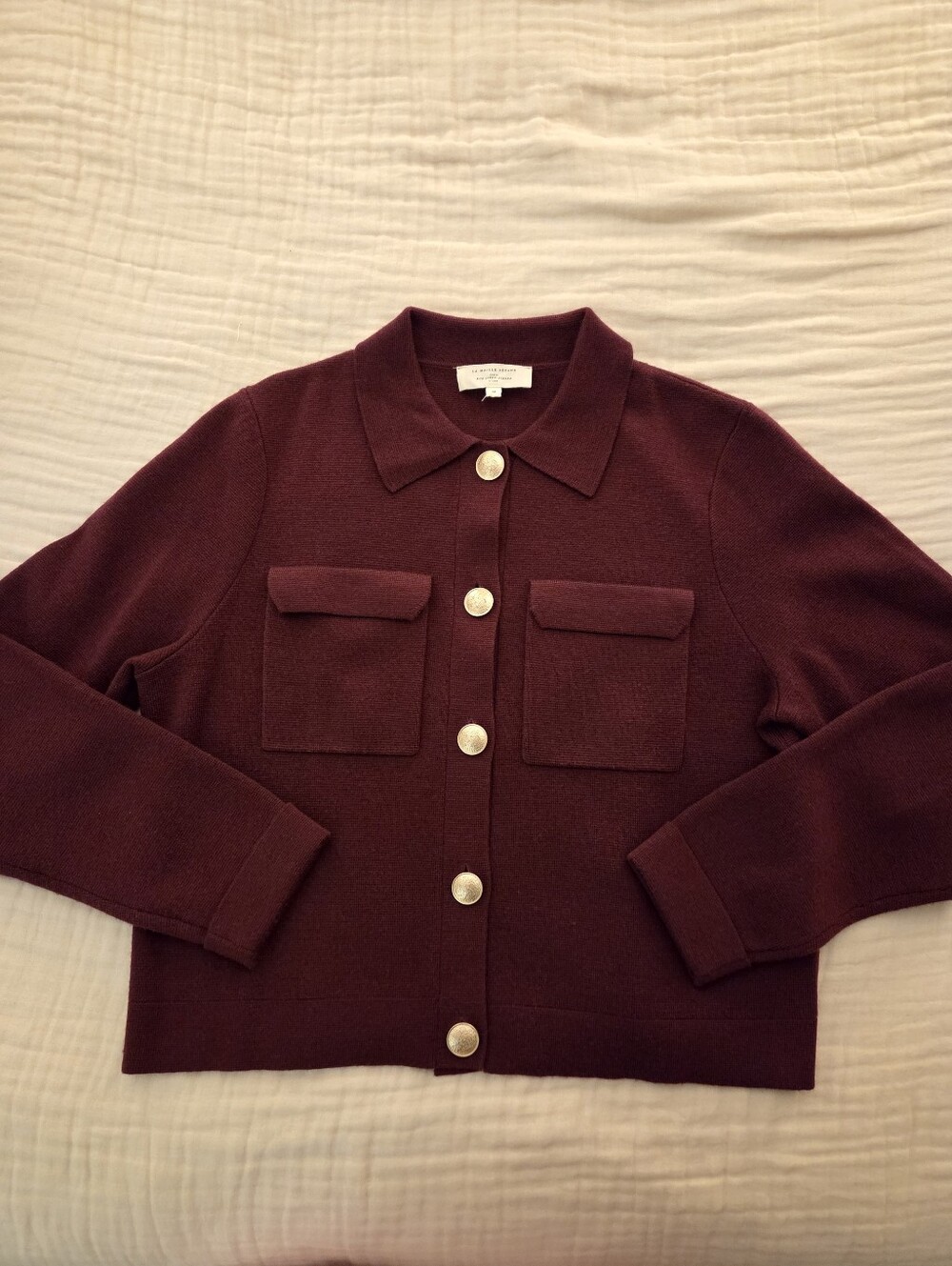 Sézane Betty Merino Wool Cardigan